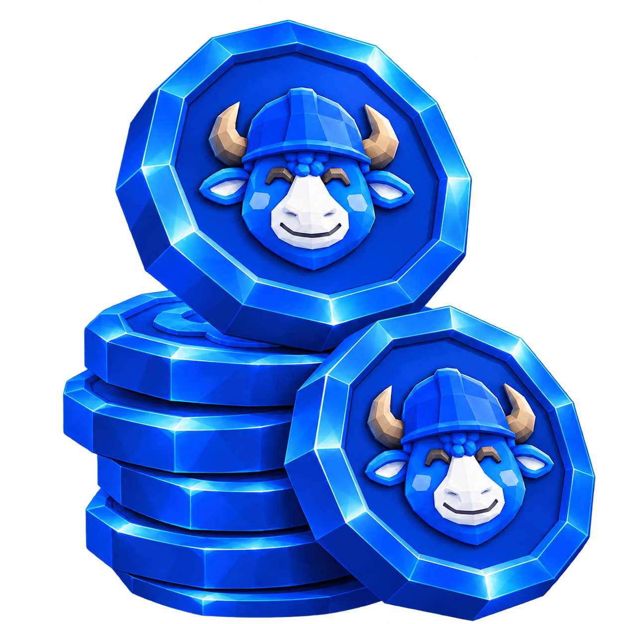 BASEBULL Coin Stack